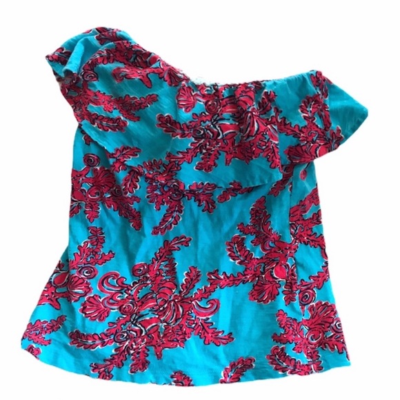 Lilly Pulitzer Coral Ciesta Tube Top - Picture 1 of 4